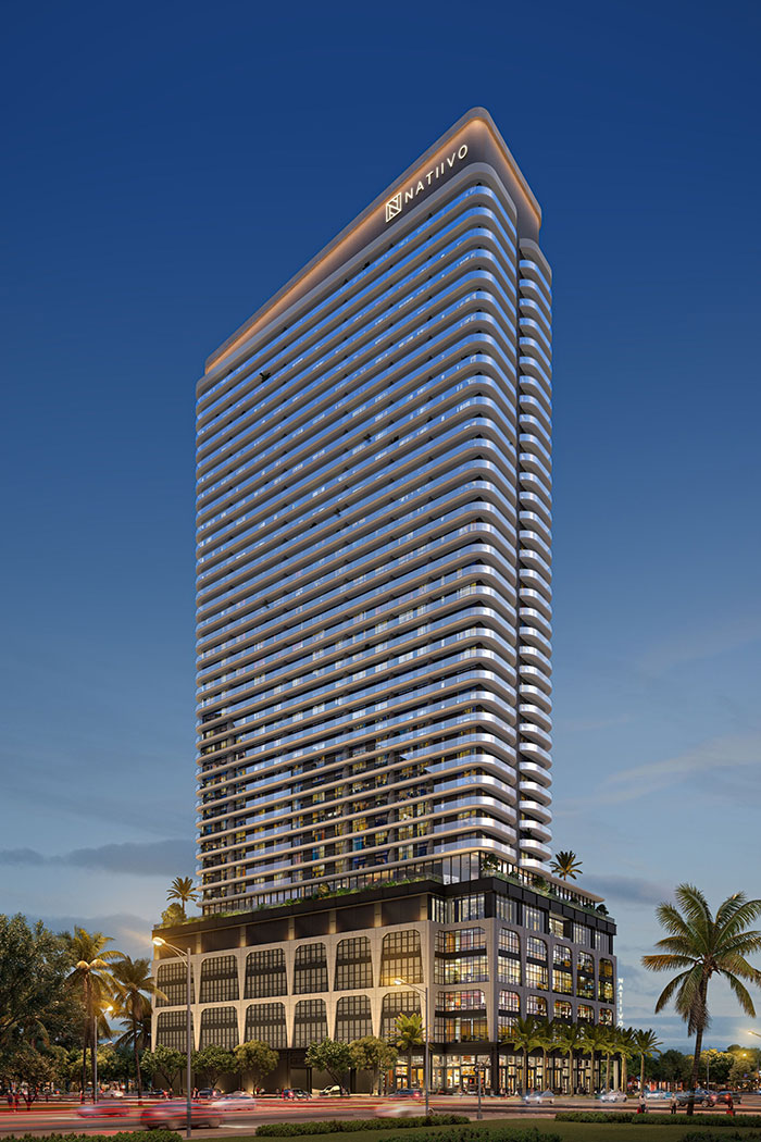 Natiivo Fort Lauderdale Building Rendering