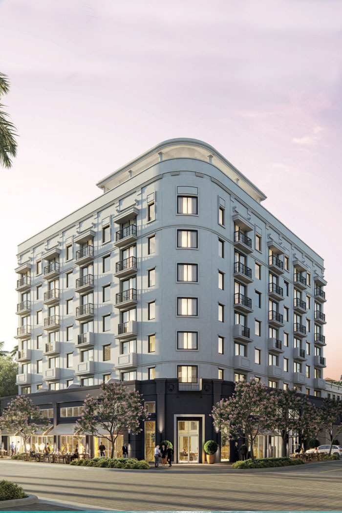 The Avenue Coral Gables Building Rendering